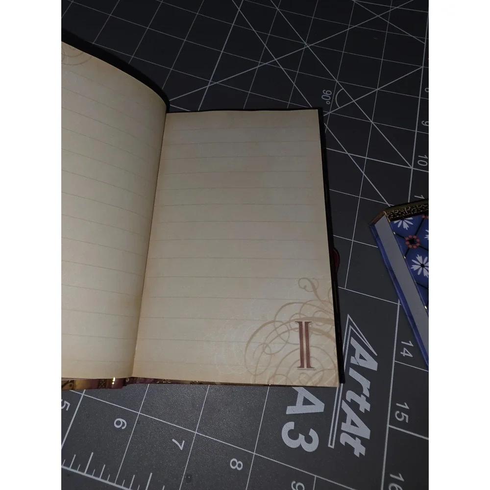 Punch Studio Journal and Jeweled Notepad Set Gold Marbled Blue Floral Stationery